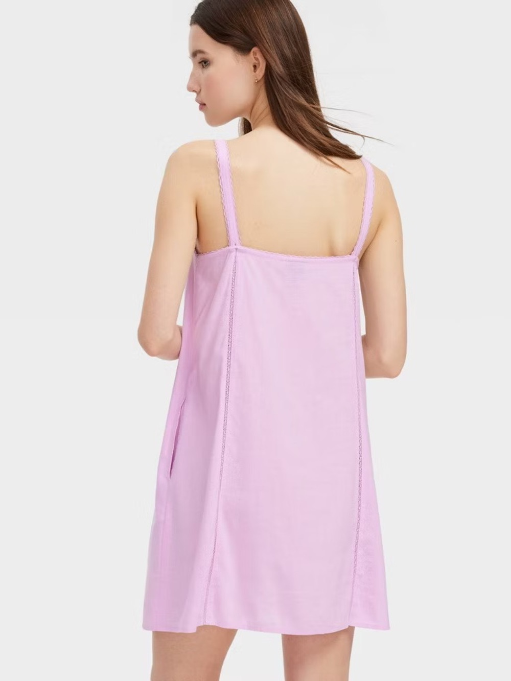 Women's Embroidered Slip Sleep Dress Lavender - Roller Rabbit XS NWT - Picture 2 of 11